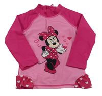 Růžové UV triko s Minnie Disney