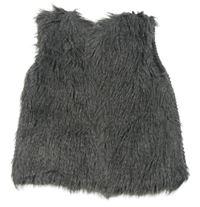 Sivá kožešinovo/pletená vesta zn. Primark