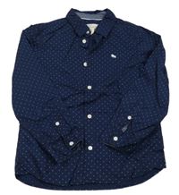 Tmavomodrá puntíkatá košile H&M