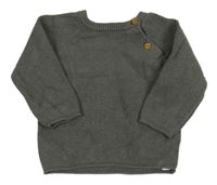 Sivý sveter s gombíky F&F