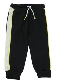 Černo-bílé sportovní kalhoty H&M