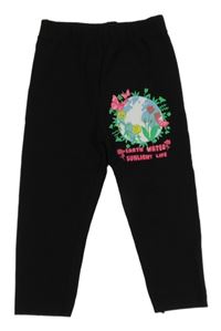 Čierne legíny s obrázkom