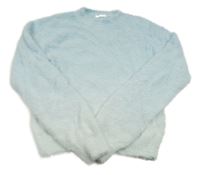 Světlemodro-bílý chlupatý svetr Reserved