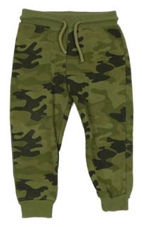 Kaki-zelené army tepláky Matalan