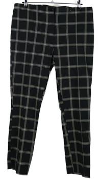 Dámské černo-bílé kostkované kalhoty Primark