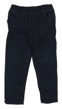 Tmavomodré plátenné nohavice Dunnes