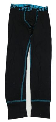 Čierne spodné nohavice s nápismi H&M