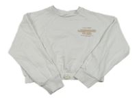 Biela mikina s nápisom WE