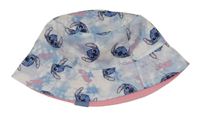 Světlemodrý batikovaný klobouk se Stitchem Disney