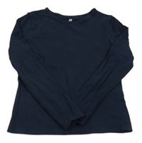Tmavomodré tričko H&M
