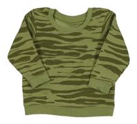 Khaki vzorovaná mikina Primark