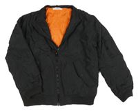 Černý šusťákový zateplený bomber H&M