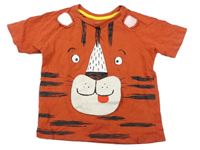 Oranžové tričko s tigrom Nutmeg