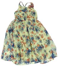 Béžové šifónové šaty s kvetmi George
