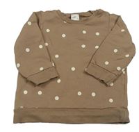 Béžová mikina s bodkami H&M