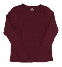 Vínové tričko H&M