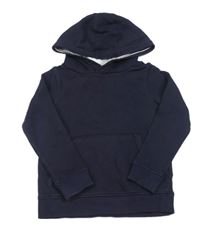 Tmavomodrá mikina s kapucňou a vreckom M&S