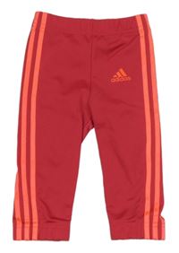 Růžové sportovní kalhoty s logem Adidas