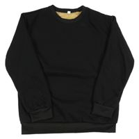 Čierna zateplená mikina