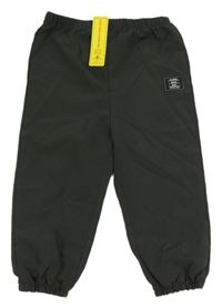 Sivé šušťákové cuff nohavice Shein