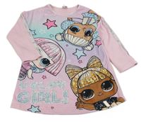 Růžovo-barevné plyšové šaty L.O.L. Surprise