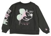 Šedá oversize mikina se Mickeym Primark