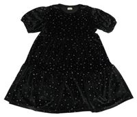 Červené zamatové šaty s hviezdičkami F&F