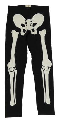 Čierne legíny s kostlivcem F&F