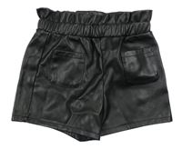 Černé koženkové kraťasy Primark