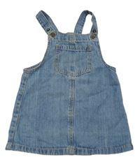 Modré rifľové na traké šaty Lupilu