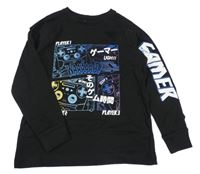 Nové - Černé triko s ovladači Matalan