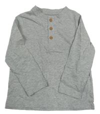 Šedé melírované triko F&F