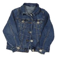 Tmavomodrá riflová bunda 