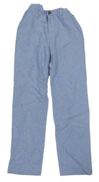 Svetlomodré plátenné nohavice H&M