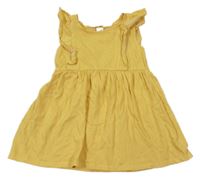 Žlté šaty s volánikmi H&M