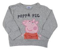 Sivá melírovaná mikina s Pepinou