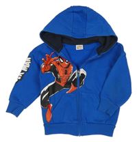 Zafírová prepínaci mikina so Spider-manem a kapucňou Marvel