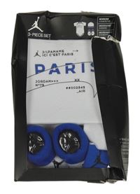 Nové - 3set - Bílo-modré body + čepice + ponožky Paris Saint Germain