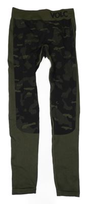 Khaki-šedé sportovní legíny 