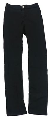 Čierne skinny high rise rifle New Look