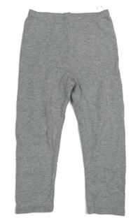 Sivé melírované pletené tepláky H&M