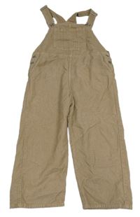 Hnědobéžové manšestrové laclové kalhoty Next