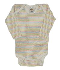 Bílo-barevné pruhované/vzorované body Papagino