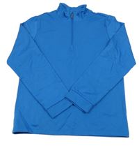 Modrá thermo mikina crane