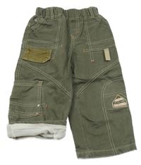 Khaki podšité rifle s nášivkou Mono Star