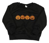 Čierna mikina s dýněmi