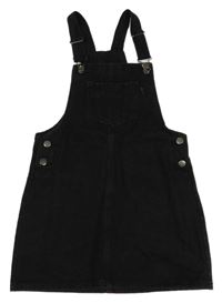 Čierne rifľové šaty s vreckom St. Bernard