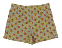 Sivé melírované kraťasy s chobotnicemi Ergee