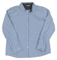 Svetlomodrá melírovaná košeľa s výšivkou name it.