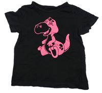 Černé tričko s dinosaurem Kiki&Koko